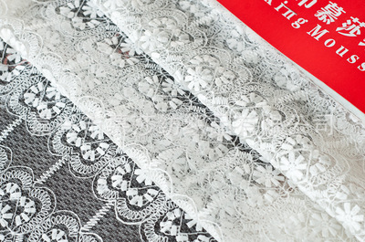 【廠家直銷 新款時尚鉆石網(wǎng)刺繡面料】價格,廠家,圖片,花邊類,嘉興市慕莎紡織品-